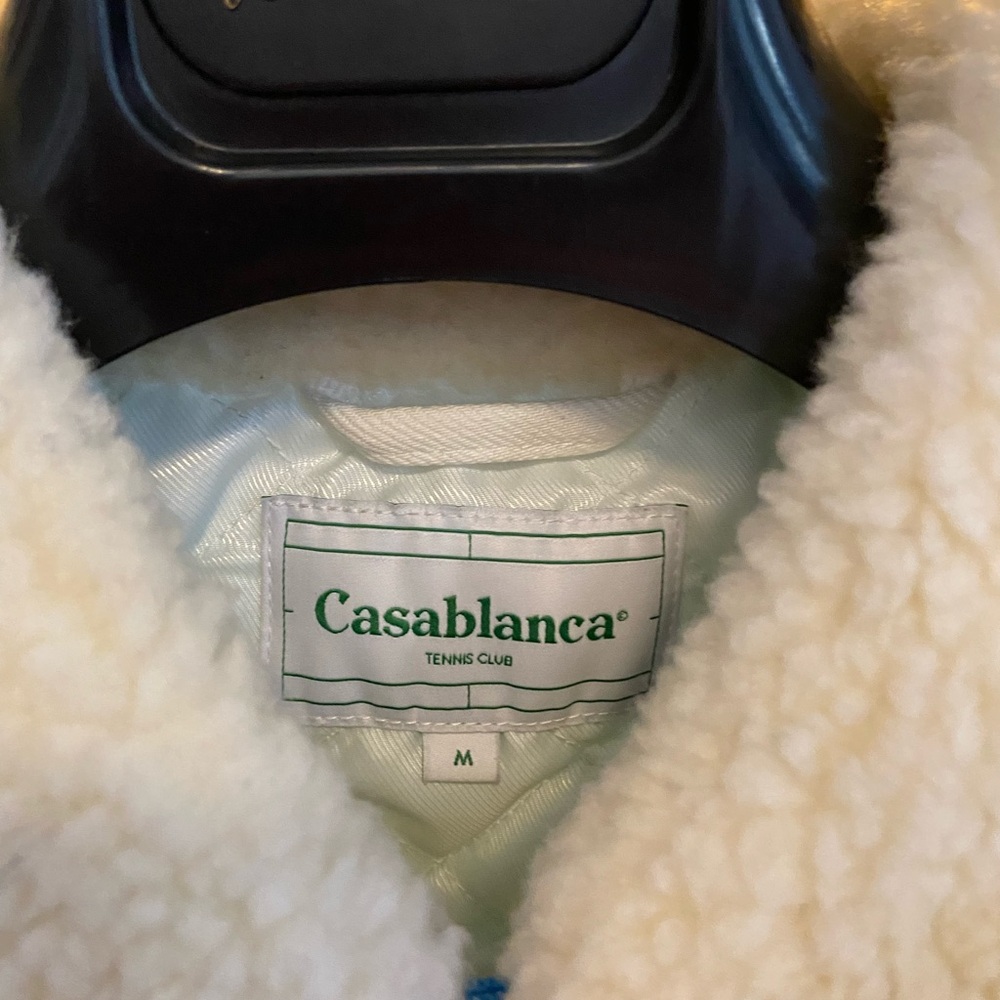 Casablanca Paris Piste Denim & Shearling Jacket, M - Picture 4 of 5